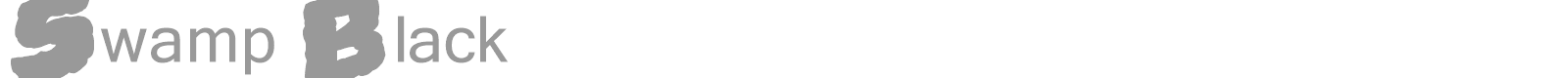 Swamp Black font preview